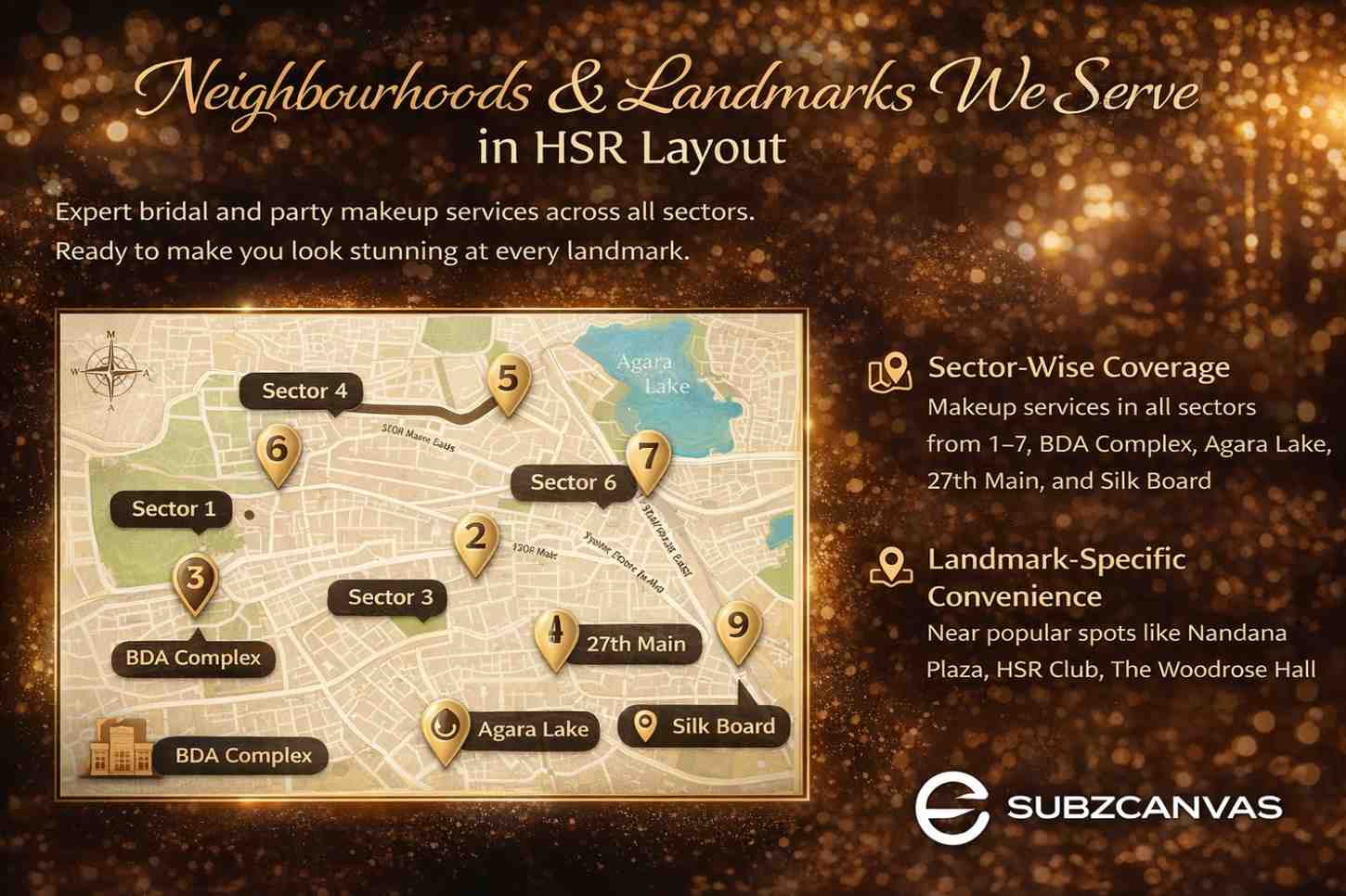 Party makeup services Subzcanvas - Professional party makeup in HSR Layout Bangalore